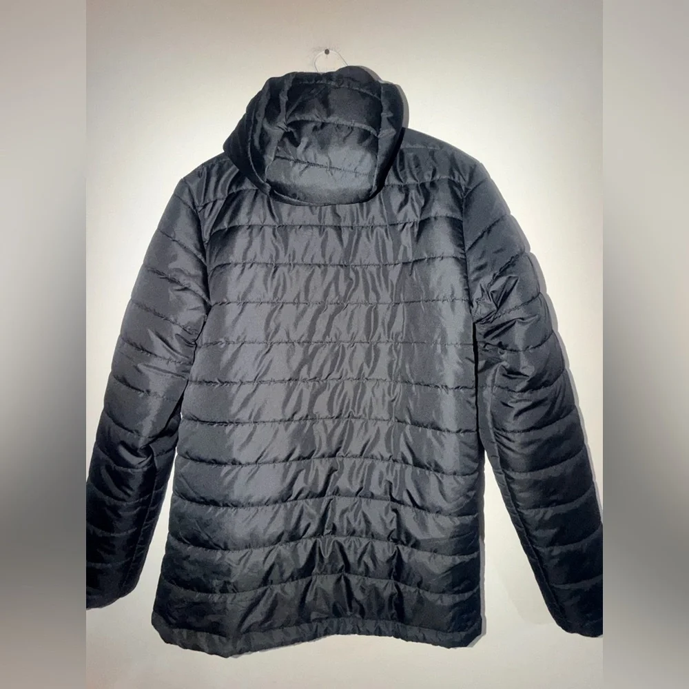 Maui and Sons Black Quilted Jacket with Logo